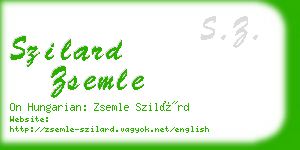szilard zsemle business card